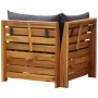 Sofá seccional esquina 1 pza con cojines madera maciza acacia | Foro24.es | Tu tienda online para hogar, jardín y más Foro24.es