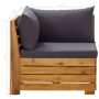 Sofá seccional esquina 1 pza con cojines madera maciza acacia | Foro24.es | Tu tienda online para hogar, jardín y más Foro24.es