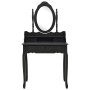 Juego de tocador y taburete madera paulownia negro 75x69x140 cm de , Tocadores para dormitorios - Ref: Foro24-289316, Precio:...