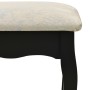Juego de tocador y taburete madera paulownia negro 75x69x140 cm de , Tocadores para dormitorios - Ref: Foro24-289316, Precio:...