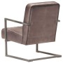 Sillón voladizo cuero auténtico marrón envejecido | Foro24.es | Tu tienda online para hogar, jardín y más Foro24.es