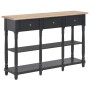 Mesa consola de MDF negra 120x30x76 cm de , Mesas auxiliares - Ref: Foro24-280018, Precio: 237,16 €, Descuento: -5%%