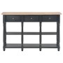 Mesa consola de MDF negra 120x30x76 cm de , Mesas auxiliares - Ref: Foro24-280018, Precio: 237,16 €, Descuento: -5%%
