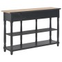 Mesa consola de MDF negra 120x30x76 cm de , Mesas auxiliares - Ref: Foro24-280018, Precio: 237,16 €, Descuento: -5%%