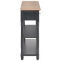 Mesa consola de MDF negra 120x30x76 cm de , Mesas auxiliares - Ref: Foro24-280018, Precio: 237,16 €, Descuento: -5%%