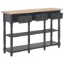 Mesa consola de MDF negra 120x30x76 cm de , Mesas auxiliares - Ref: Foro24-280018, Precio: 237,16 €, Descuento: -5%%