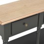 Mesa consola de MDF negra 120x30x76 cm de , Mesas auxiliares - Ref: Foro24-280018, Precio: 237,16 €, Descuento: -5%%