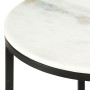 Mesa de centro mármol macizo auténtico blanco y negro Ø50 cm de , Mesas de centro - Ref: Foro24-286411, Precio: 95,30 €, Desc...