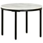Mesa de centro mármol macizo auténtico blanco y negro Ø50 cm de , Mesas de centro - Ref: Foro24-286411, Precio: 95,30 €, Desc...