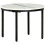 Mesa de centro mármol macizo auténtico blanco y negro Ø50 cm de , Mesas de centro - Ref: Foro24-286411, Precio: 95,30 €, Desc...
