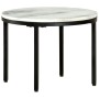 Mesa de centro mármol macizo auténtico blanco y negro Ø50 cm de , Mesas de centro - Ref: Foro24-286411, Precio: 95,30 €, Desc...