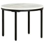 Mesa de centro mármol macizo auténtico blanco y negro Ø50 cm de , Mesas de centro - Ref: Foro24-286411, Precio: 95,30 €, Desc...