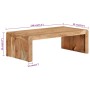Mesa de centro madera maciza acacia 110x55x35 cm | Foro24.es | Tu tienda online para hogar, jardín y más Foro24.es