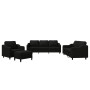 Juego de sofás con cojines 4 piezas tela negro de , Sofás - Ref: Foro24-3201782, Precio: 654,96 €, Descuento: %