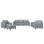 Juego de sofás con cojines 4 piezas tela gris claro de , Sofás - Ref: Foro24-3201794, Precio: 678,17 €, Descuento: %