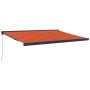 Toldo retráctil aluminio y tela naranja y marrón 4,5x3 m de , Toldos - Ref: Foro24-3154569, Precio: 599,86 €, Descuento: -5%%