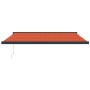 Toldo retráctil aluminio y tela naranja y marrón 4,5x3 m de , Toldos - Ref: Foro24-3154569, Precio: 599,86 €, Descuento: -5%%