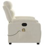 Sillón de masaje reclinable de terciopelo crema de , Sillones - Ref: Foro24-373520, Precio: 265,22 €, Descuento: %