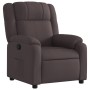 Sillón reclinable de tela marrón oscuro de , Sillones - Ref: Foro24-373541, Precio: 224,94 €, Descuento: -5%%