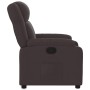 Sillón reclinable de tela marrón oscuro de , Sillones - Ref: Foro24-373541, Precio: 224,94 €, Descuento: -5%%