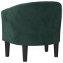 Sillón de terciopelo verde oscuro de , Sillones - Ref: Foro24-356472, Precio: 163,08 €, Descuento: -5%%