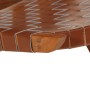 Silla de relax plegable cuero auténtico marrón de , Taburetes y sillas plegables - Ref: Foro24-356376, Precio: 172,38 €, Desc...