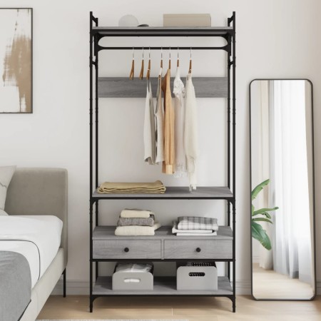 Armario cajones madera ingeniería gris Sonoma 89x39x184,5 cm de , Armarios roperos - Ref: Foro24-838956, Precio: 143,24 €, De...