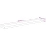 Estante pared rectangular madera acacia borde vivo 140x20x2,5cm de , Tableros para mesas - Ref: Foro24-370231, Precio: 48,74 ...