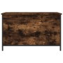 Banco almacenaje madera ingeniería roble ahumado 80x42,5x50 cm | Foro24.es | Tu tienda online para hogar, jardín y más Foro24.es