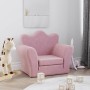 Sofá cama para niños felpa suave rosa de , Mobiliario para bebés y niños pequeños - Ref: Foro24-357057, Precio: 39,65 €, Desc...