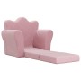 Sofá cama para niños felpa suave rosa de , Mobiliario para bebés y niños pequeños - Ref: Foro24-357057, Precio: 39,65 €, Desc...