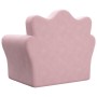Sofá cama para niños felpa suave rosa de , Mobiliario para bebés y niños pequeños - Ref: Foro24-357057, Precio: 39,65 €, Desc...