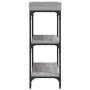 Mesa consola con estantes gris Sonoma 100x30x80 cm de , Mesas auxiliares - Ref: Foro24-837810, Precio: 49,21 €, Descuento: %
