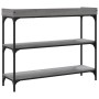 Mesa consola con estantes gris Sonoma 100x30x80 cm de , Mesas auxiliares - Ref: Foro24-837810, Precio: 49,21 €, Descuento: %