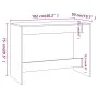 Juego de comedor 3 piezas madera contrachapada roble Sonoma de vidaXL, muebles para cocinas y comedores - Ref: Foro24-809479,...