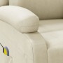 Sillón de masaje de cuero sintético blanco crema de , Sillones de masaje eléctricos - Ref: Foro24-340163, Precio: 225,67 €, D...