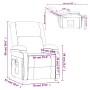 Sillón de masaje de cuero sintético blanco crema de , Sillones de masaje eléctricos - Ref: Foro24-340163, Precio: 225,67 €, D...