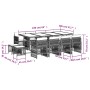Set comedor de jardín con cojines 13 pzas ratán sintético negro de , Conjuntos de jardín - Ref: Foro24-3210987, Precio: 802,3...