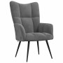 Sillón de relax de terciopelo gris oscuro en Sillones | Comprar online en Foru.es
