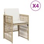 Sillas de jardín con cojines 4 uds ratán sintético beige | Foro24.es | Tu tienda online para hogar, jardín y más Foro24.es