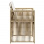 Sillas de jardín con cojines 4 uds ratán sintético beige | Foro24.es | Tu tienda online para hogar, jardín y más Foro24.es