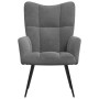 Sillón de relax de terciopelo gris oscuro en Sillones | Comprar online en Foru.es