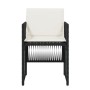 Sillas de jardín con cojines 4 unidades ratán sintético negro de , Sillas de jardín - Ref: Foro24-364966, Precio: 197,59 €, D...