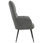 Sillón de relax de terciopelo gris oscuro en Sillones | Comprar online en Foru.es