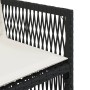Sillas de jardín con cojines 4 unidades ratán sintético negro de , Sillas de jardín - Ref: Foro24-364966, Precio: 197,59 €, D...