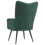 Sillón de relax de terciopelo verde oscuro en Sillones | Comprar online en Foru.es
