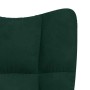 Sillón de relax de terciopelo verde oscuro en Sillones | Comprar online en Foru.es