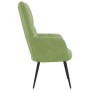 Sillón de relax de terciopelo verde claro en Sillones | Comprar online en Foru.es