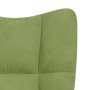 Sillón de relax de terciopelo verde claro en Sillones | Comprar online en Foru.es