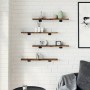 Estantes pared 4 uds madera ingeniería roble humo 60x10x1,5 cm de , Estanterías - Ref: Foro24-838225, Precio: 20,36 €, Descue...